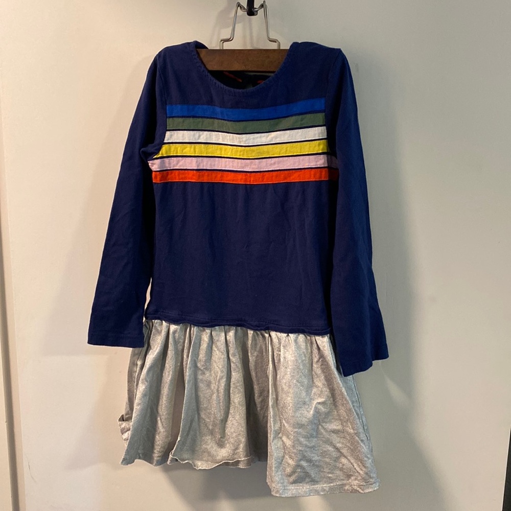Rainbow striped dress